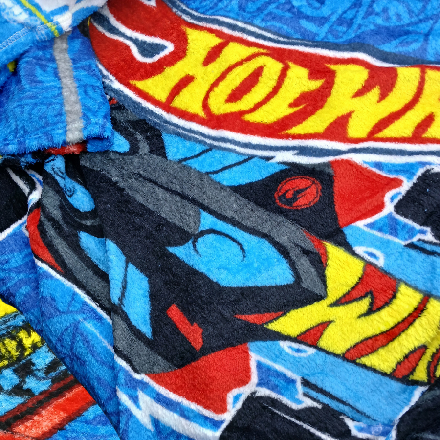 Manta Infantil E Juvenil Hot Wheels Solteiro Anti Alérgico