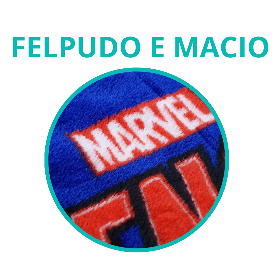 Manta Infantil E Juvenil Vingadores Solteiro Anti Alérgico