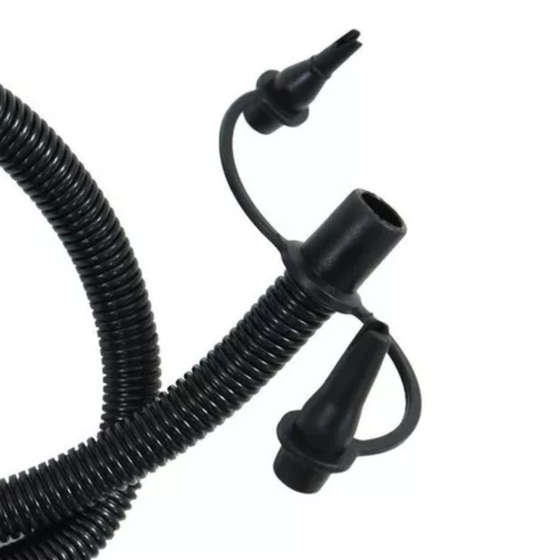 Bomba De Ar Com Bico Adaptador Encher Colchão Boia Piscina 30cm