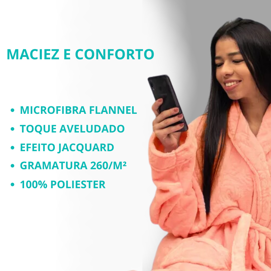 Roupao Lady Tam P Peach - 850400092.017.00011 - Appel