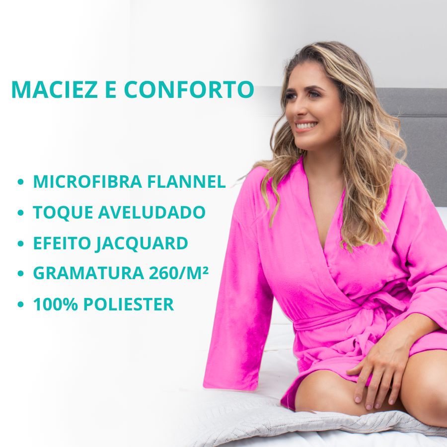 Roupao Casual Tam M Rosa - 850400201.019.00001 - Appel