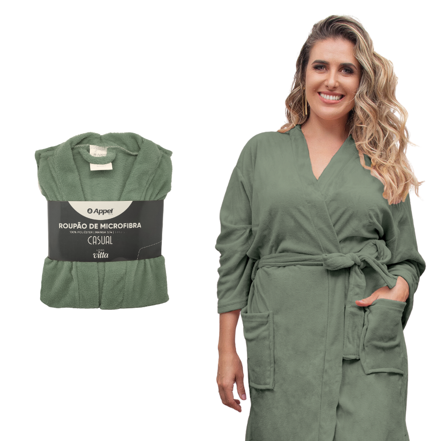 Roupao Casual Tam M Musgo - 850400201.019.00001 - Appel