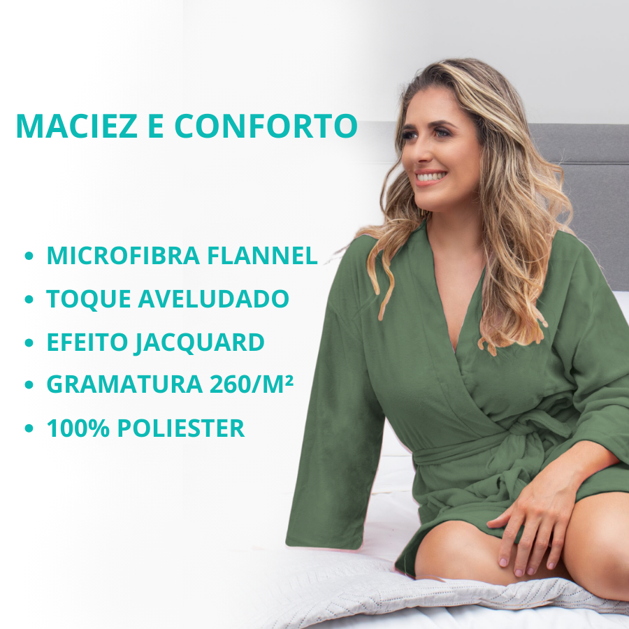 Roupao Casual Tam M Musgo - 850400201.019.00001 - Appel