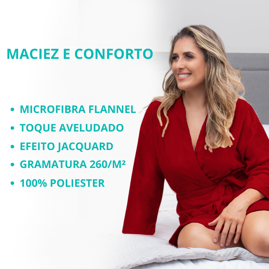 Roupao Casual Tam G Vermelho - 850400201.021.00001 - Appel