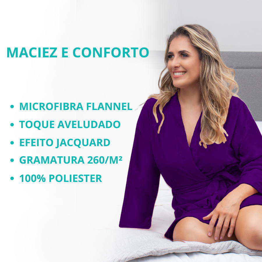 Roupao Casual Tam G Roxo - 850400201.021.00001 - Appel