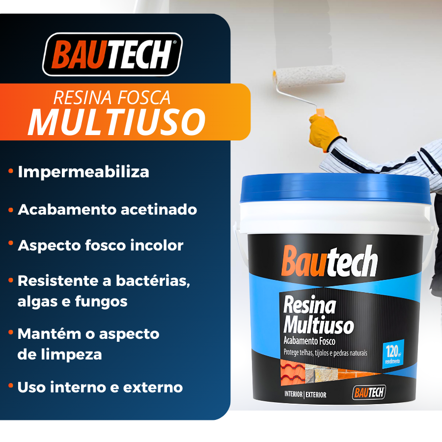 Bautech Resina Acril Multiuso Fosca 12L - 10068