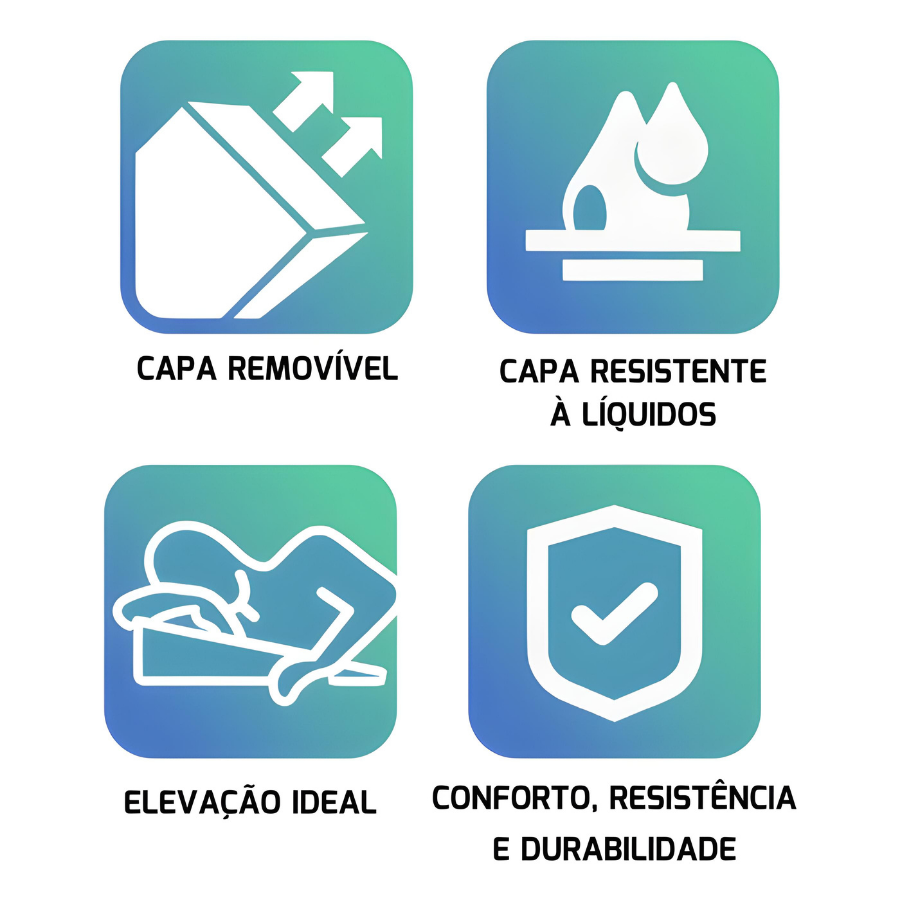 Travesseiro Antirrefluxo Resistente a Liquidos 60x80x15cm - TRAPETT-IT