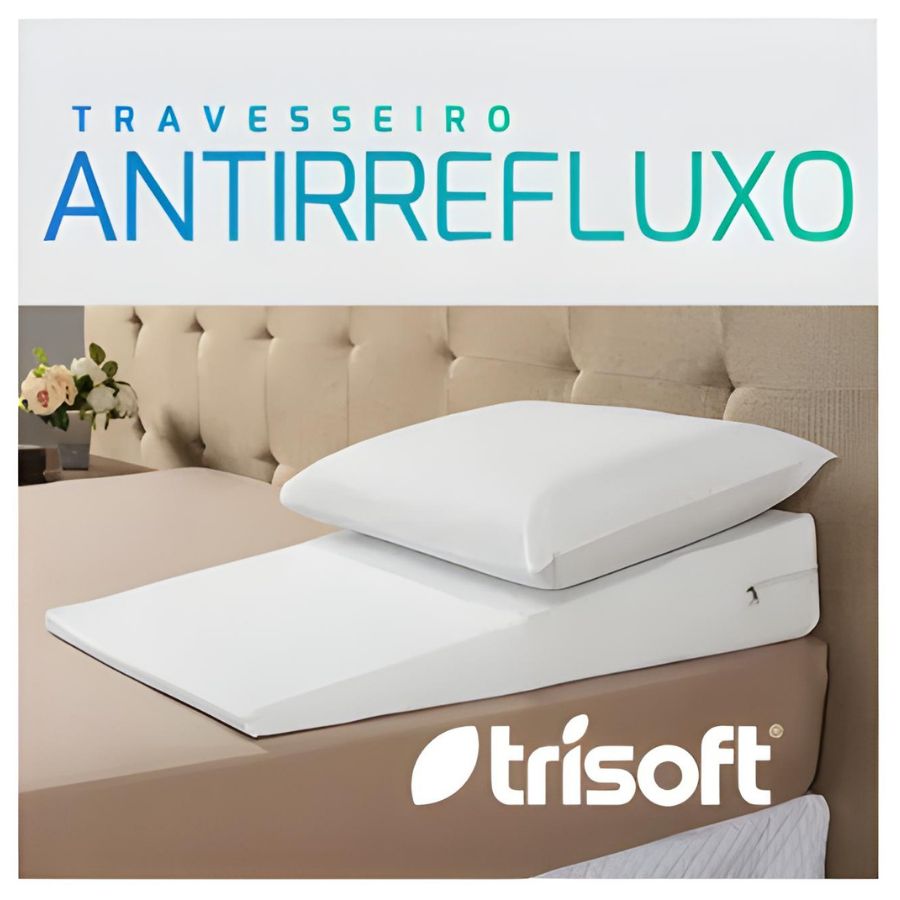 Travesseiro Antirrefluxo Resistente a Liquidos 60x80x15cm - TRAPETT-IT