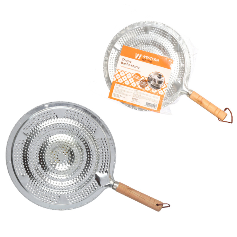 Chapa Banho Maria Alumínio Fogão Aquecer Alimento Cozinha 20cm