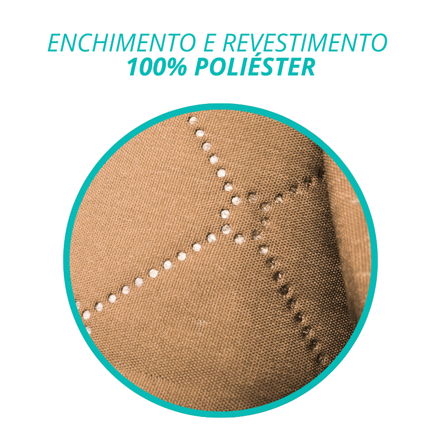 Colcha Queen Cobre Leito Matelado 240x160cm Bege 3 Peças