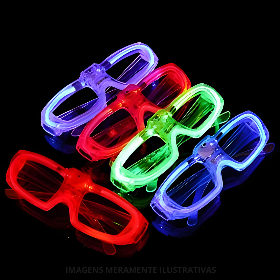 Oculos Festa Com Led Vermelho - F007