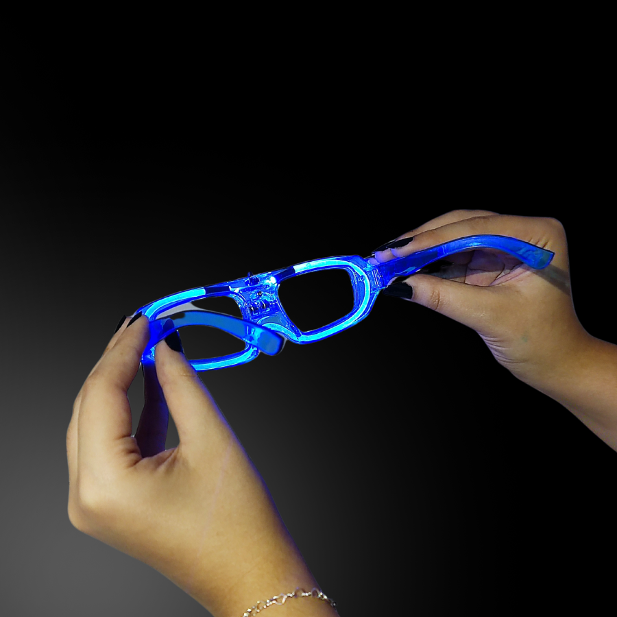 Oculos Festa Com Led Branco - F007