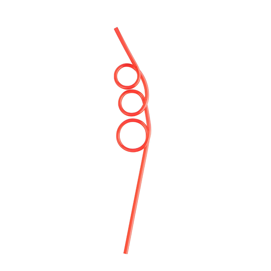 Canudo Espiral 3 Bola Cores Diversas - HA002