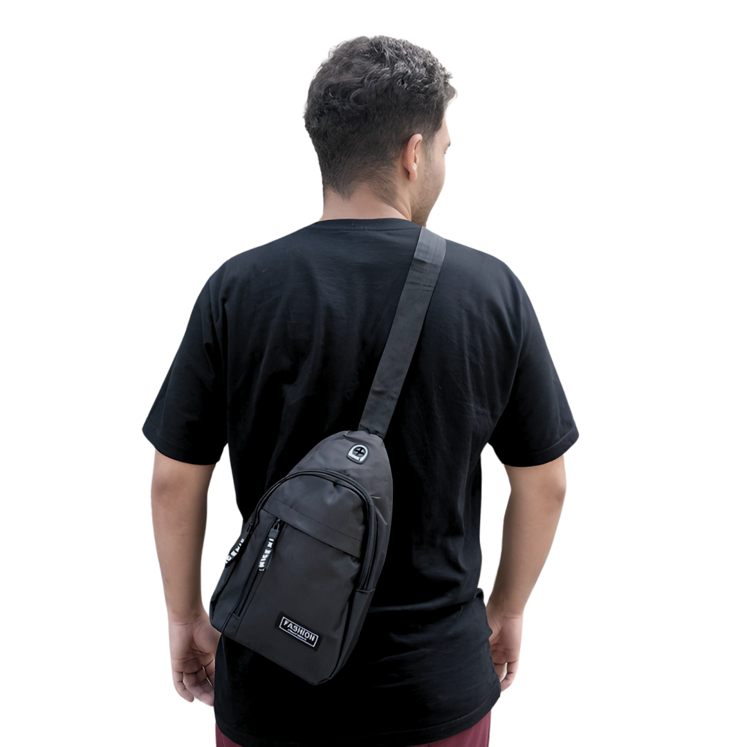 Mini Bolsa Bag Shoulder Preto Transversal Com Alça Ajustável