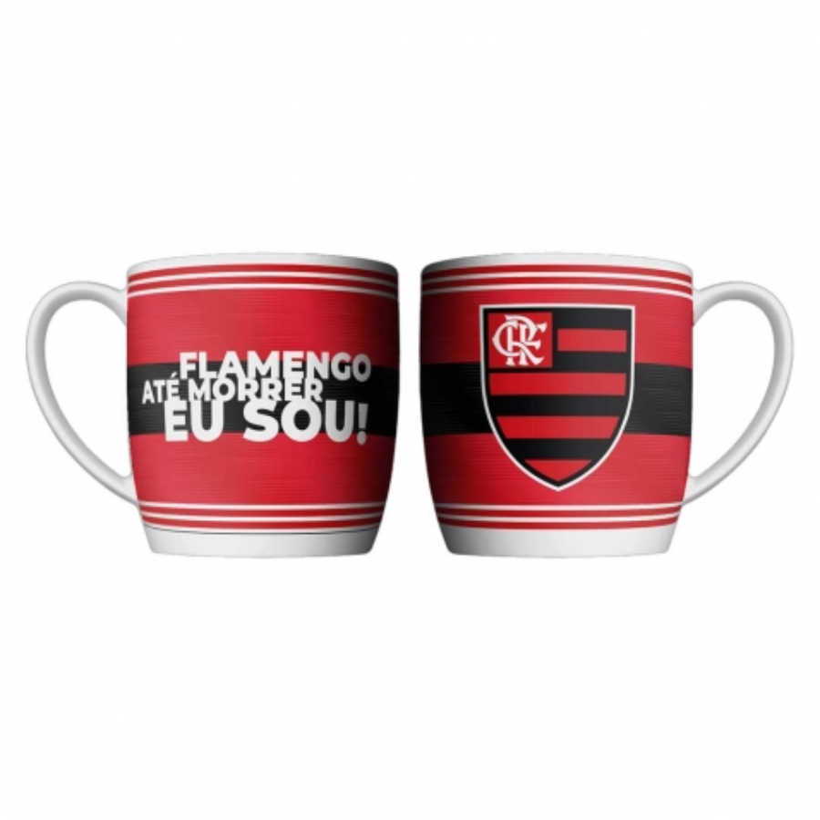Caneca Porcelana 360ml Times Flamengo - 441133
