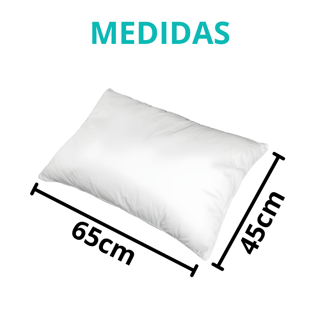Travesseiro MICROFIBRA 45X65cm 450gr Branco - 4106/10