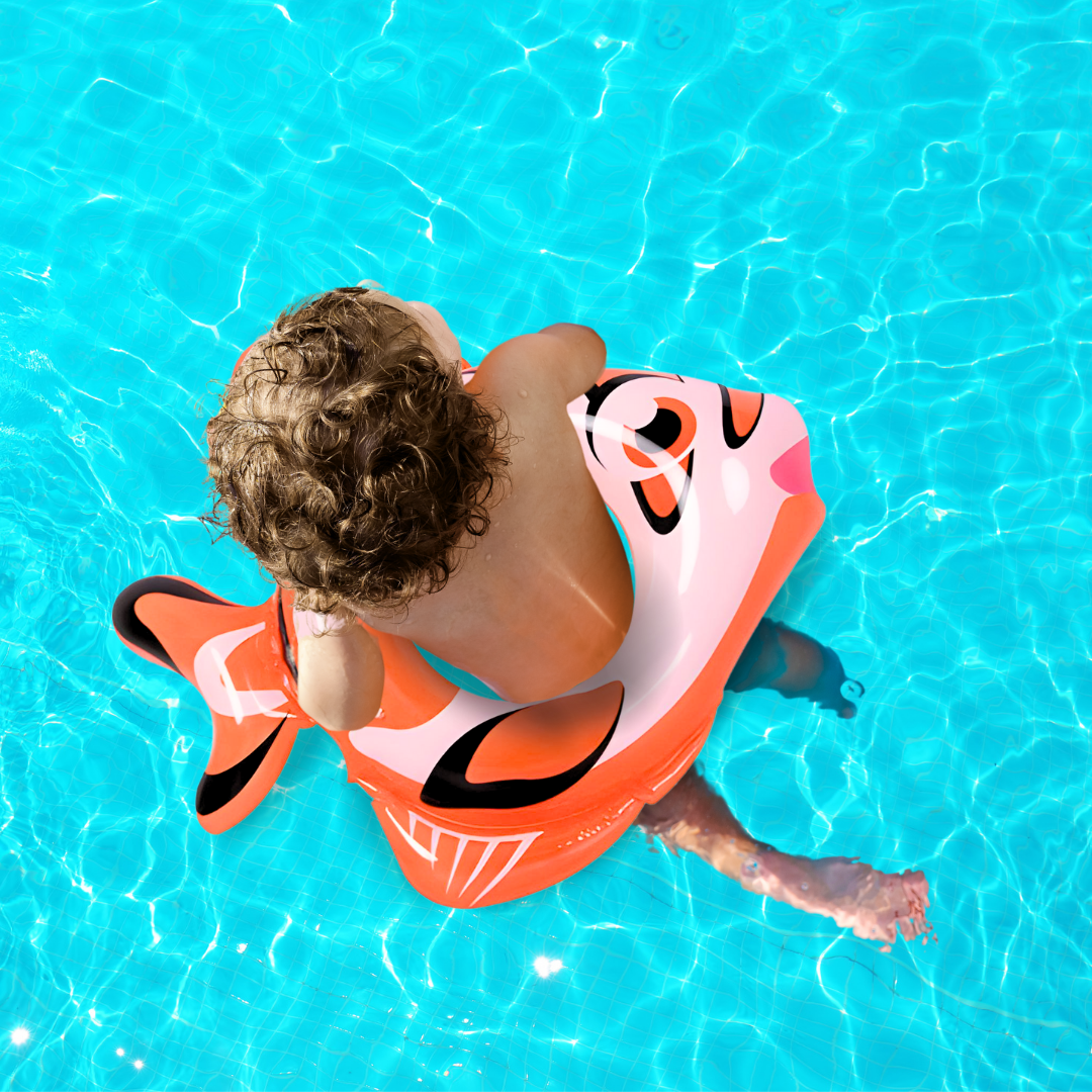 Boia Redonda Inflável Infantil De Peixe Animais Piscina Criança Bebe