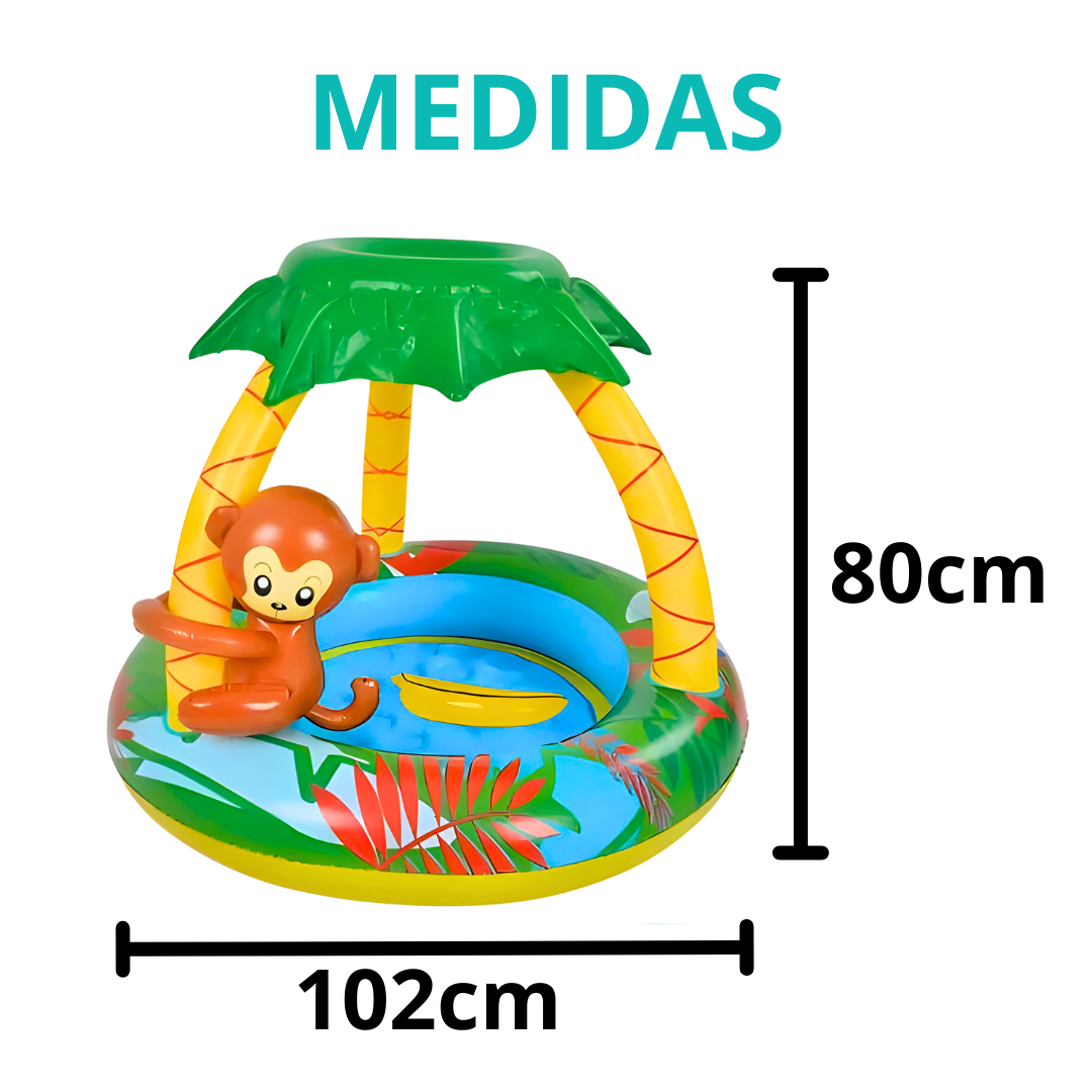 Piscina Inflavel Infantil Macaquinho102X80cm 53L - WS17044