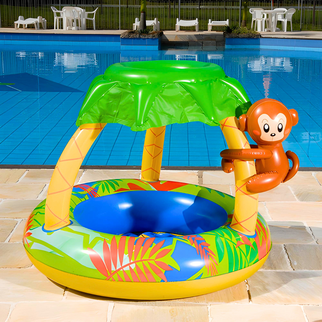 Piscina Inflavel Infantil Macaquinho102X80cm 53L - WS17044