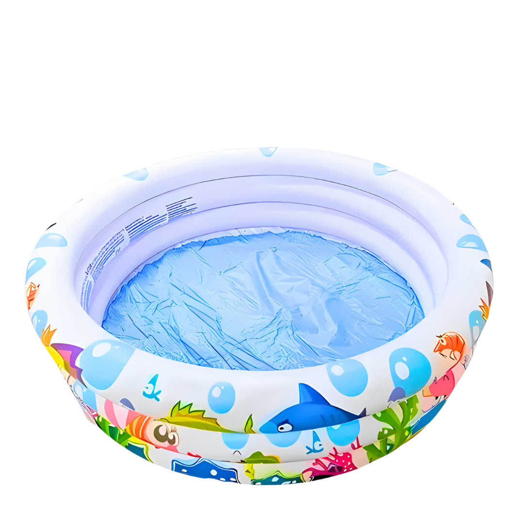 Piscina Inflavel 3 Aneis Fundo Do Mar 100L - WS17010-3