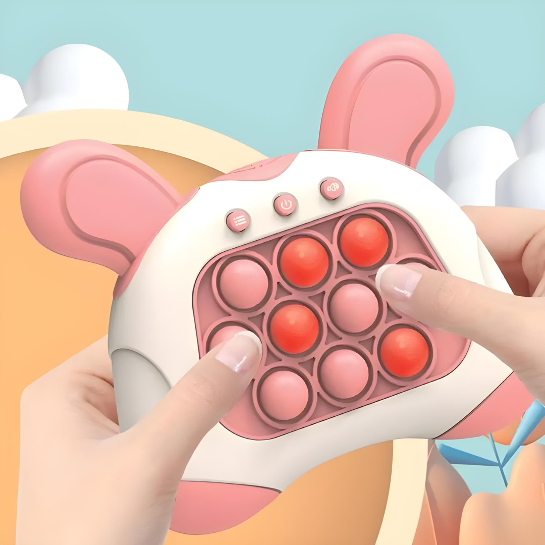 Pop-it Brinquedo Eletrônico Anti Stress Som Luz Coelhinho
