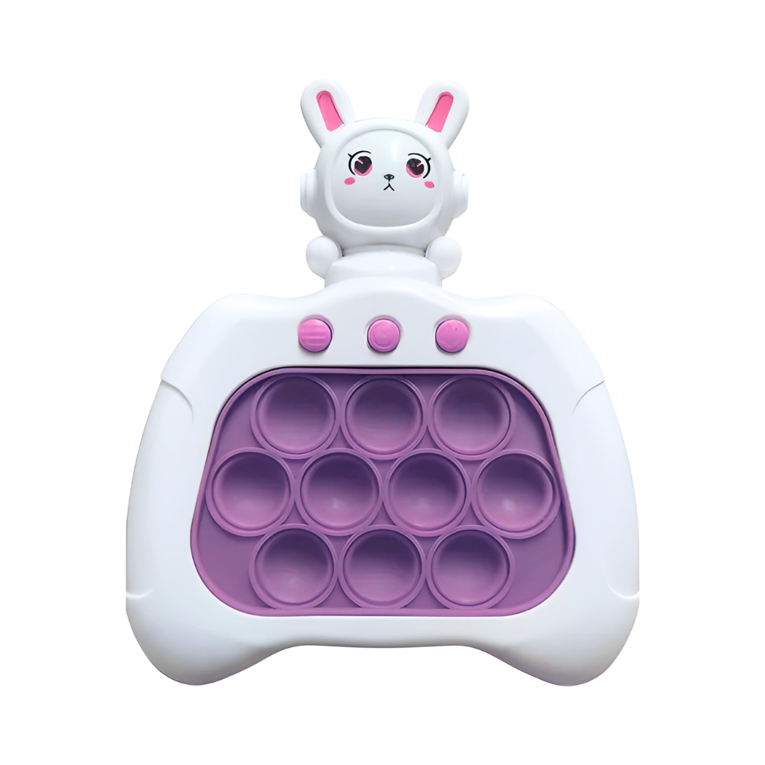 Pop-it Brinquedo Eletrônico Anti Stress com Som Luz Coelhinho Astronauta