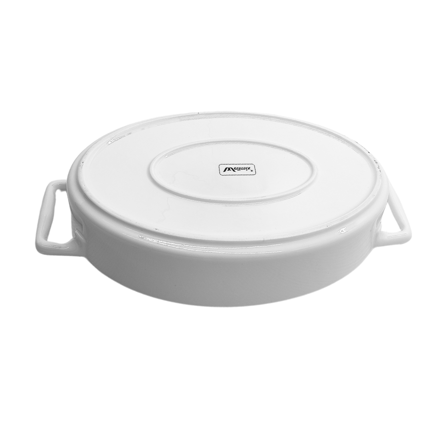 Travessa Ceramica Oval Alça Santis 38,5x23cm - WX14086