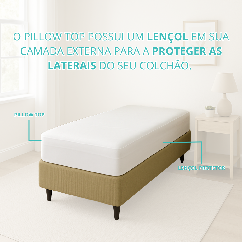 Pillow Top Espuma Soft Click House Solteirao Viuva 96x203 - 88872/10