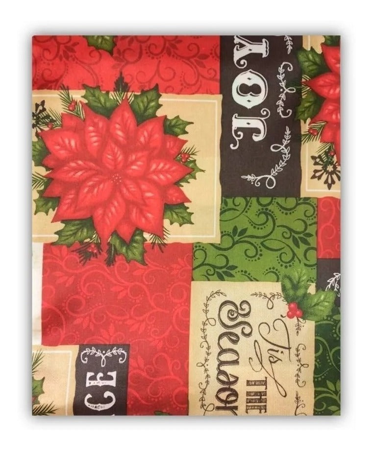 Toalha De Mesa Estampado Decoração De Natal 140x180 Cm