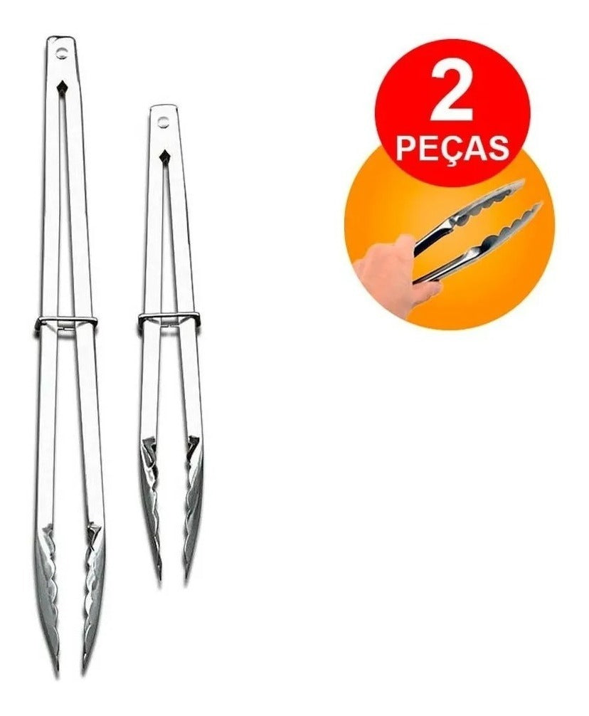 Pegador Universal Multiuso Inox Para Churrasco Salada Gelo
