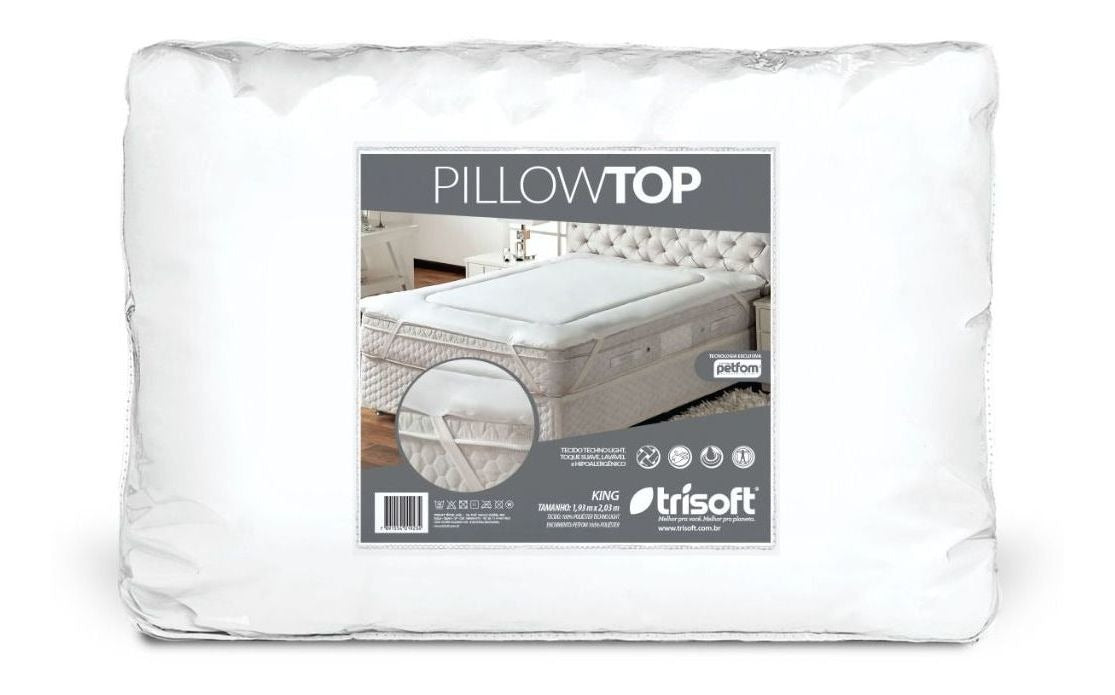 Protetor De Colchão Trisoft Pillow Top Solteiro (90x190x4cm)