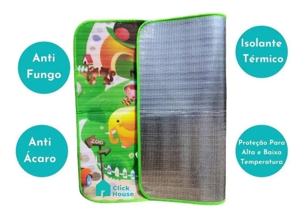 Tapete De Atividades Tatame Infantil Com Sacola Para Guardar