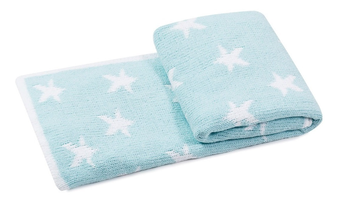 Manta Tricô Baby Hipoalérgica Para Bebe Menino E Menina