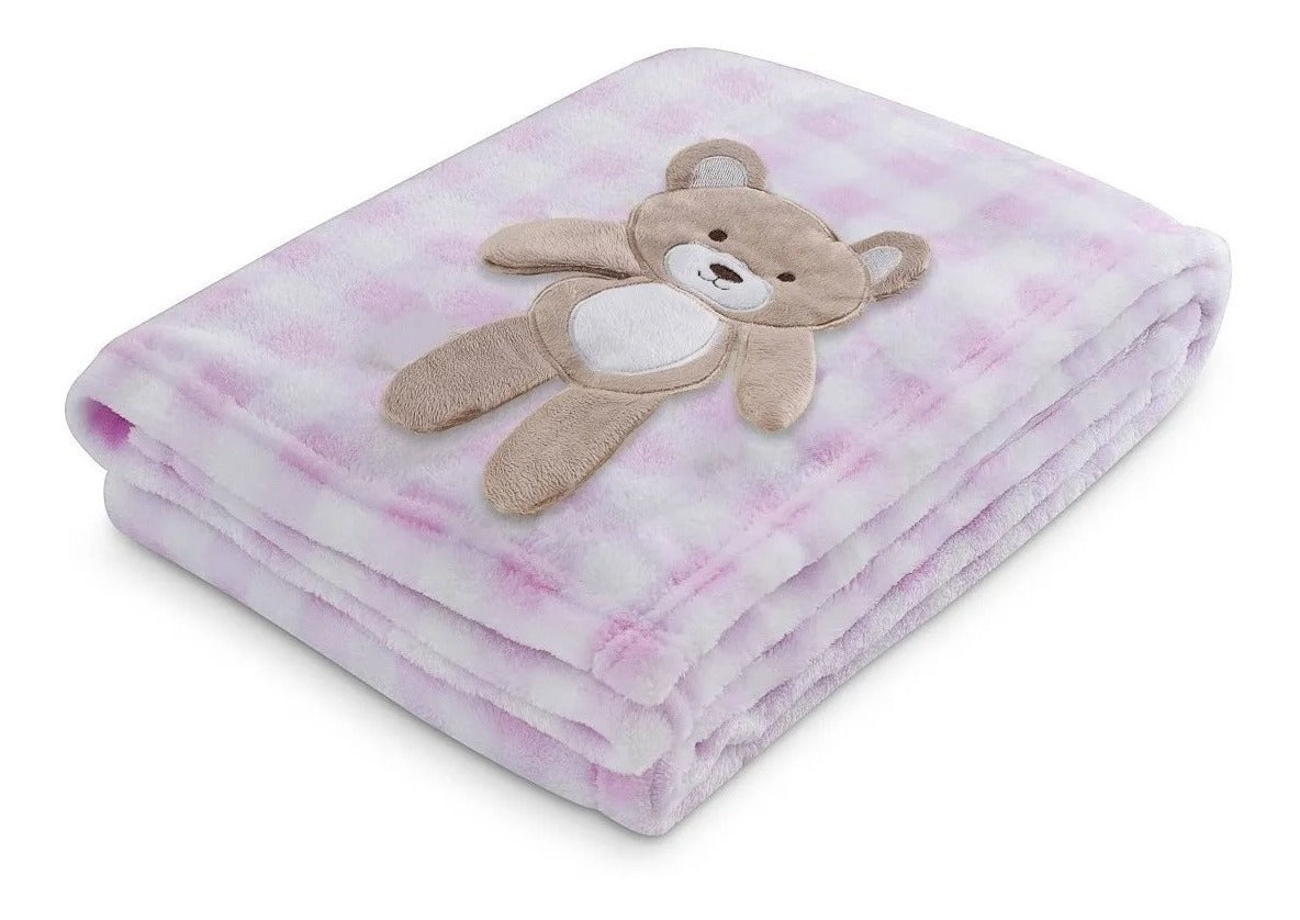 Manta Soft Anti-alérgico Bichinhos Bebê Infantil Cobertor