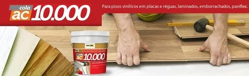 Cola Piso Vinilico E Emborrachado Ac 10.000 - Pote 1 Kg