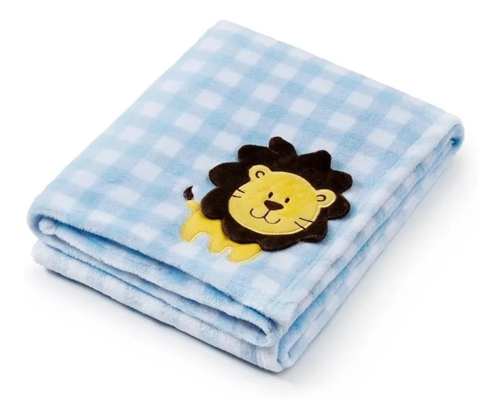 Manta Soft Anti-alérgico Bichinhos Bebê Infantil Cobertor