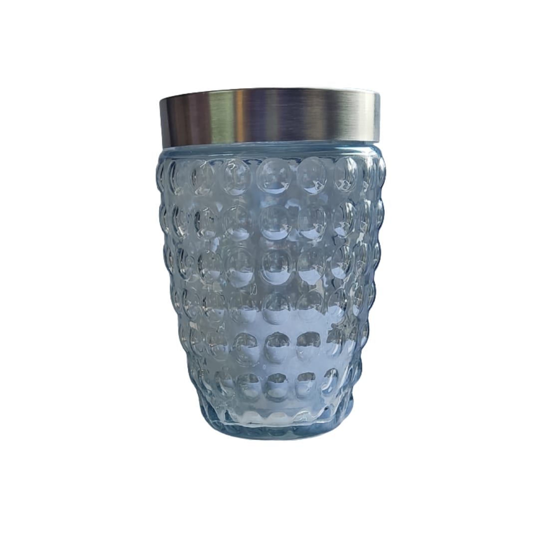 Pote De Vidro Luxo Mantimentos Tampa Inox Hermética 1100ml