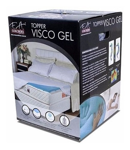 Pillow Top Topper Viscogel F.a Queen 158x198x4cm