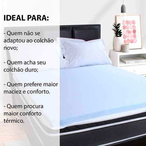 Pillow Top Topper Viscogel F.a Queen 158x198x4cm