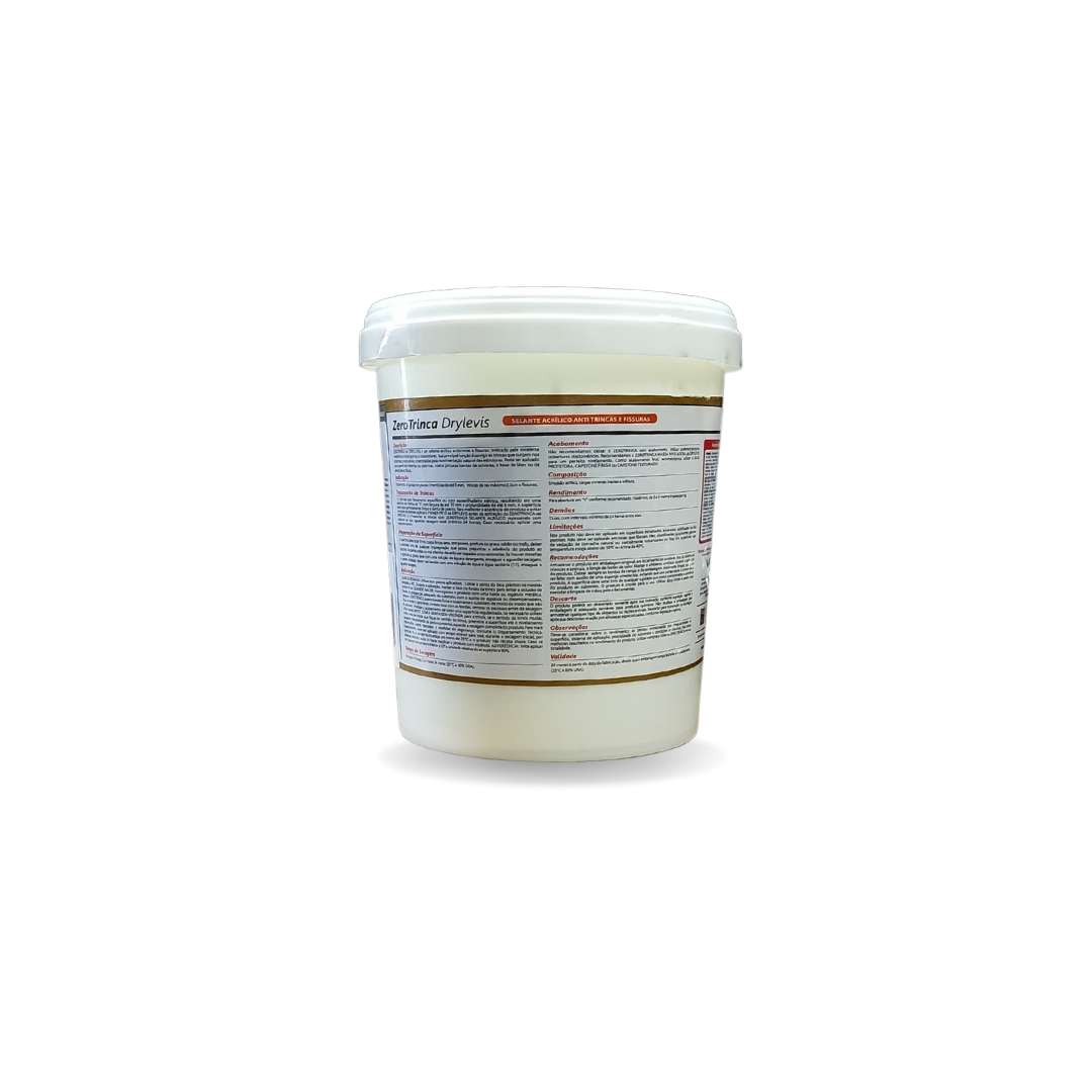 Selante Acrílico Para Trincas Fissuras Zero Trinca Pote 1kg