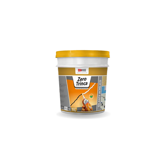 Selante Acrílico Para Trincas Fissuras Zero Trinca Pote 1kg
