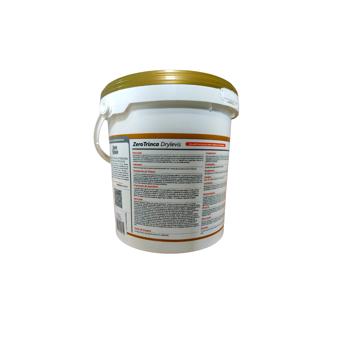 Selante Acrílico Para Trincas Fissuras Zero Trinca Pote 5kg