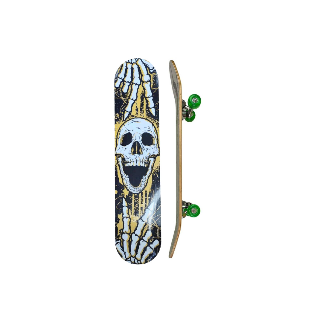 Skate Madeira Montado Brinquedo Radical Infantil Médio 60cm