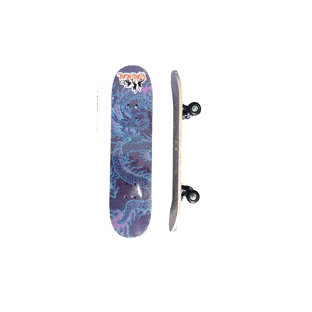 Skate Madeira Montado Brinquedo Radical Infantil Grande 78cm