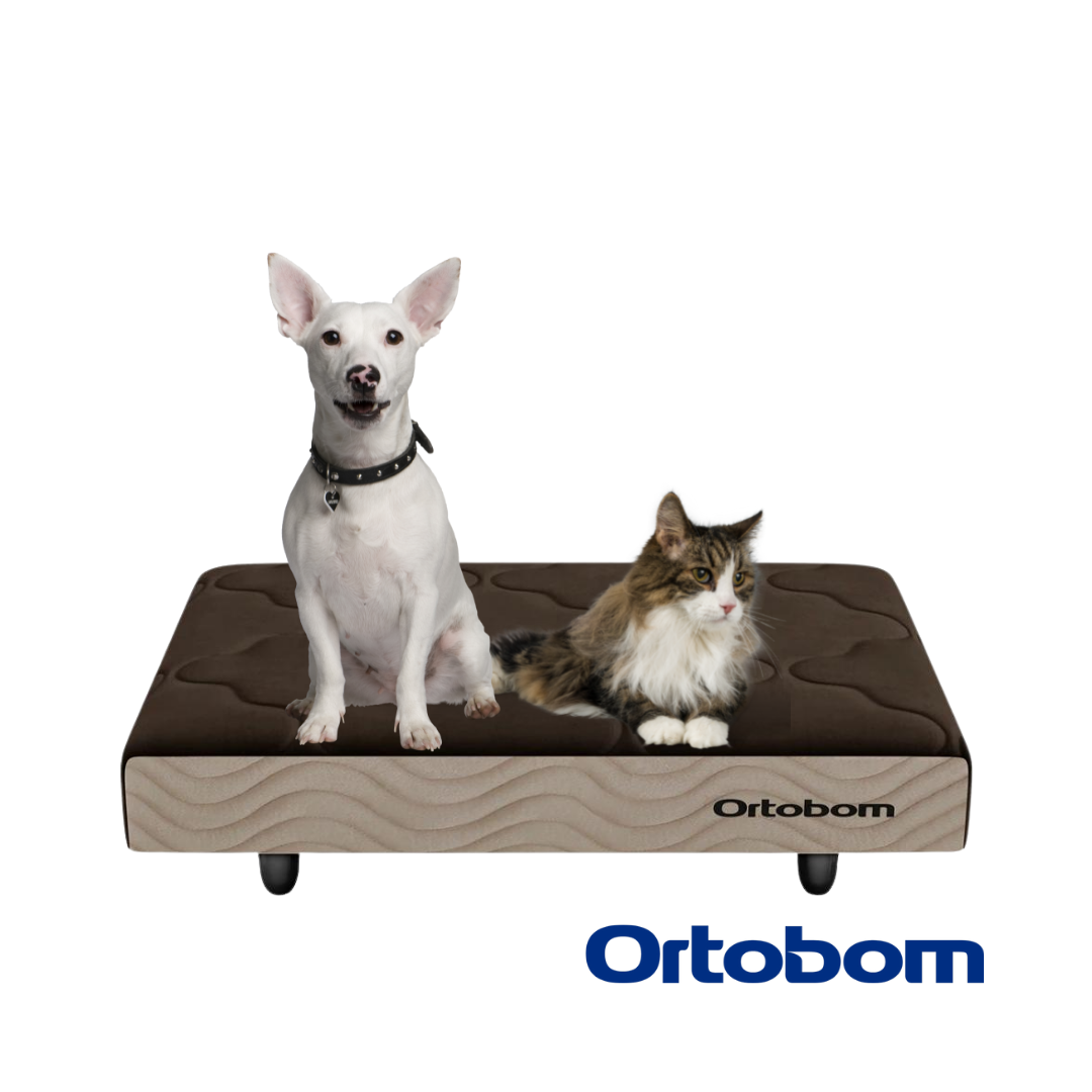 Cama Box Pet Cão E Gato Porte Medio 80x60x13cm Ortobom