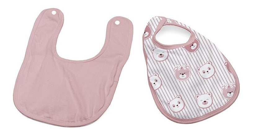 Babador De Bebe Impermeável Malha Kinder 22x32cm
