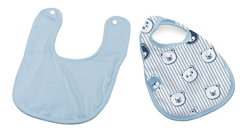 Babador De Bebe Impermeável Malha Kinder 22x32cm