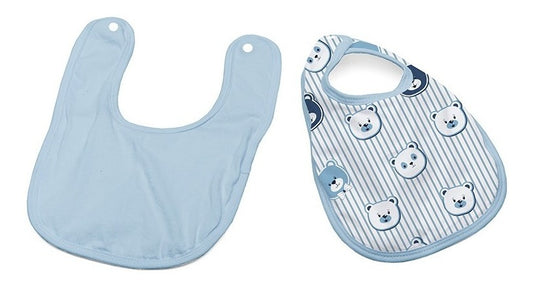 Babador De Bebe Impermeável Malha Kinder 22x32cm