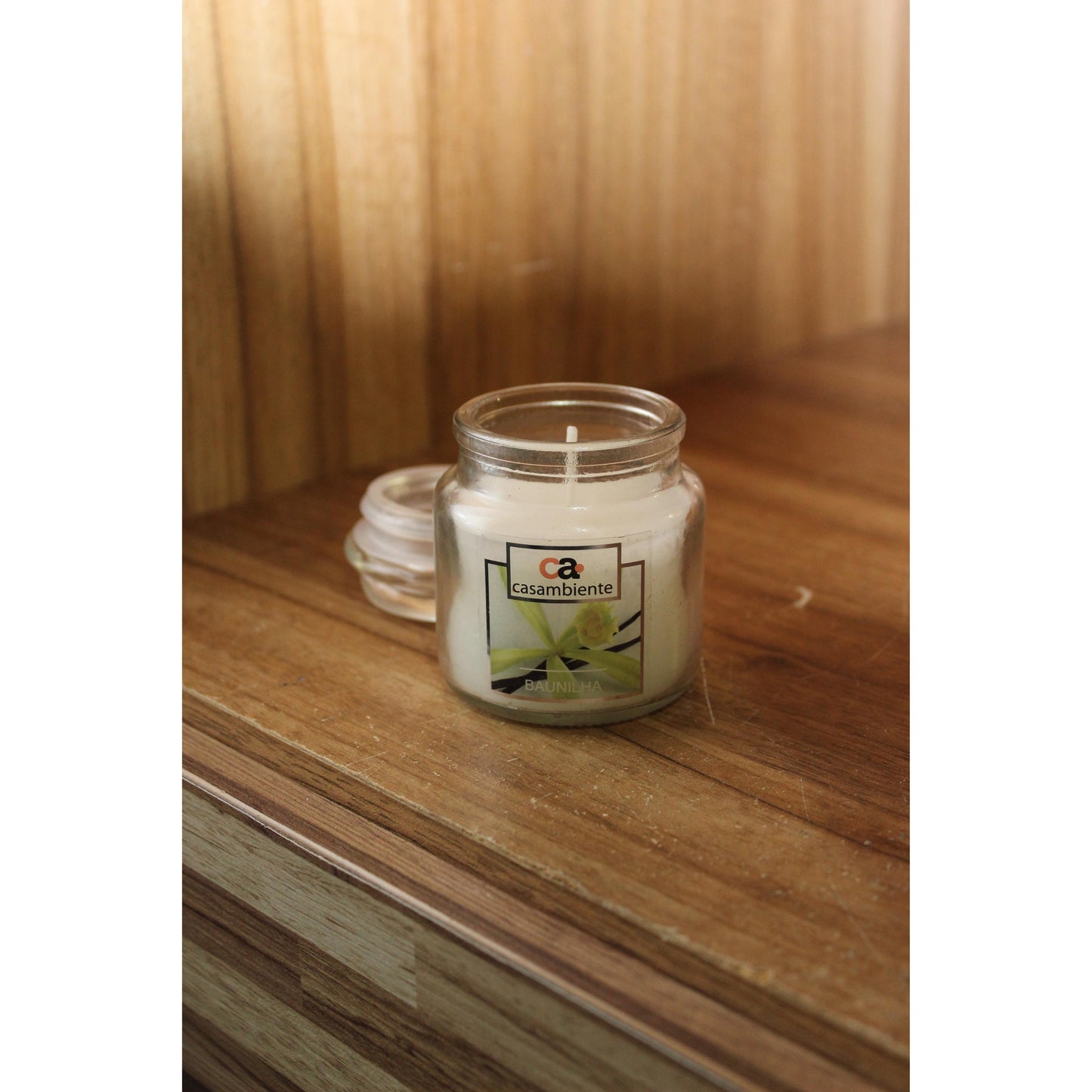 Vela Aromática Perfumada Castiçal Vidro Decorativa - 75g