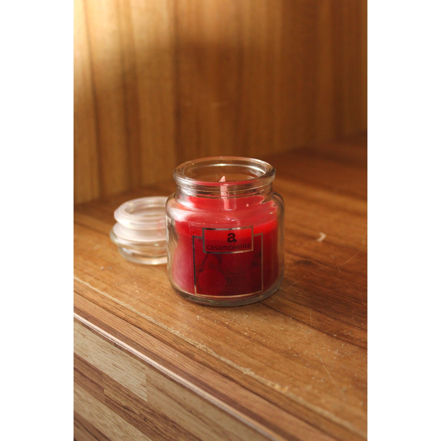 Vela Aromática Perfumada Castiçal Vidro Decorativa - 75g